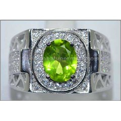 sparkling hot green peridot crystal - rl 122