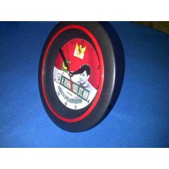 jam body hitam diameter 21.7 cm