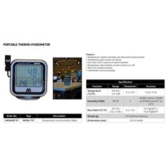 portable thermo-hygrometer kw06-797