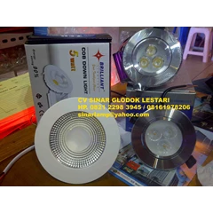 led downlight cob dan 3 mata led samsung merk brilliant