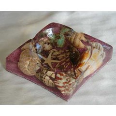 cb-shelldisc8/ asbak resin persegi