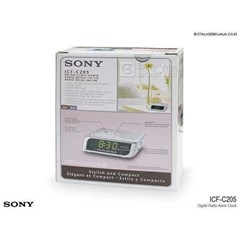sony icf-c205 fm/ am clock radio