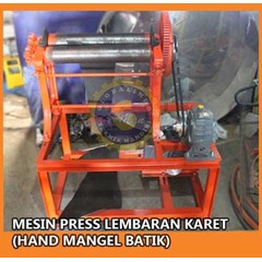 mesin press lembaran karet / hand mangel batik
