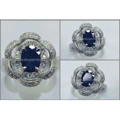 sparkling vivid blue safir flower - rl 143
