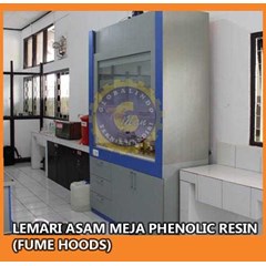 lemari asam (fume hood) meja phenolic resin