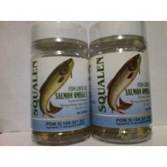 squalene fish liver oil salmon omega 3 minyak ikan isi 100 softgel