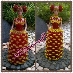 boneka barbie pengantin sanggul