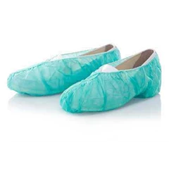 shoe cover with sole pvc, white, trasti