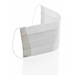 3 ply facemask tie on, white, trasti