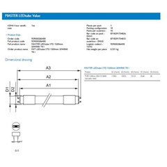 philips master ledtube std 1200mm 20w840 t8