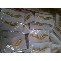 pin kujang gold plating