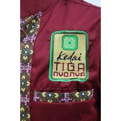 buat baju / kemeja batik kedai tiga nyonya / seragam kerja