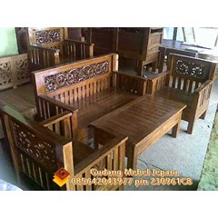 kursi minimalis rahwana type 2111+ meja, perpaduan minimalis dan ukir klasik