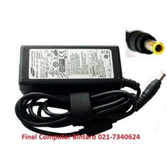 adaptor charger laptop notebook samsung 19v 3, 16a asli original( komputer bintaro, pondok indah, rempoa, ciputat, lebak bulus, pondok pinang, rs fatmawati jakarta selatan)