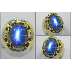 batu permata blue quartz star mulus - mq 012