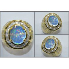 sparkling hot fire opal kalimaya. crystal body glass - op 039