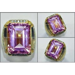 batu permata sparkling vivid pink topaz. crystal mulus - tp 020