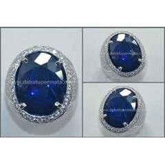 elegant dark kasmir blue safir. cutting crystal - spc 233