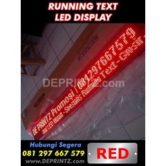 running text warna merah