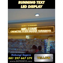 running text warna kuning