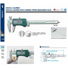 niigata seiki digital calipers w/ carbide tipped