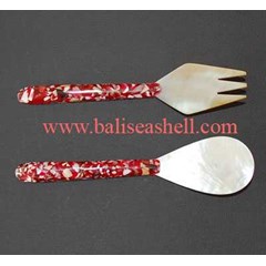 sendok garpu set kerang