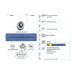 natural no heat kasmir blue safir antik 12/ double star, mogok burma - sps 257