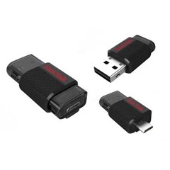 sandisk ultra dual usb drive 16 gb ( komputer bintaro, pondok indah, rempoa, ciputat, lebak bulus, pondok pinang, rs fatmawati jakarta selatan)