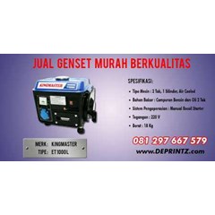 genset kingmaster et 1000 l
