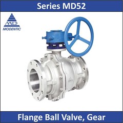 modentic - series md52 - flange ball valve, gear