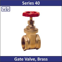 vir - series 40 - gate valve, brass