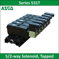 asco - series 531t - 5/ 2-way solenoid, tapped