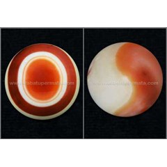 batu antik sulaiman mata + yim yang merah. istimewah - bak 067