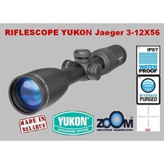 yukon riflescope ' jaeger' 3-12x56 tube 30mm belarus-russia
