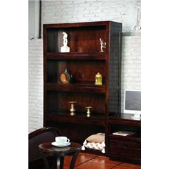 open bookcase teak minimalist new design from aura java furniture code ajf-04ob teak furniture indonesia