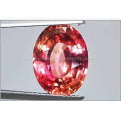 super top quality sparkling padpharascha. crystal mulus top - bpp 049
