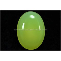 elegant yellowish green chalcedony. kristal mulus - bch 016