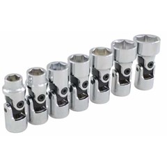 7 pieces 6 point standard sae universal joint socket set -25507a - gray tools