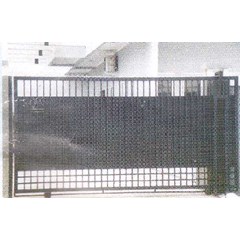 pagar dorong minimalis model lurus