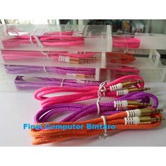 kabel audio aux tali sepatu 1 meter, 3.5mm male to male ( komputer bintaro, pondok indah, rempoa, ciputat, lebak bulus, pondok pinang, rs fatmawati jakarta selatan)
