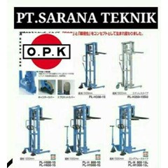 pt.sarana opk stacker manual & batery hand pallet opk material handling stacker