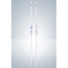 volumetric pipettes ar glass, one mark pipettes, amber graduation, din 12690 cat. no. 130 01 33