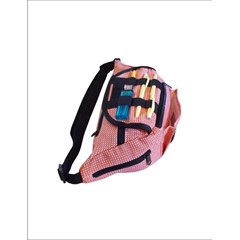 tas pinggang kanvas motif d react