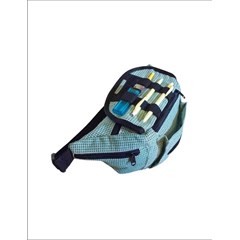 tas pinggang kanvas motif c react
