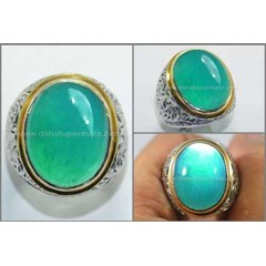batu bacan doko blue jade, top kristal koclak berair - rbn 011