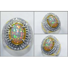 sparkling hot fire opal/ kalimaya pancawarna crystal mulus - op 043