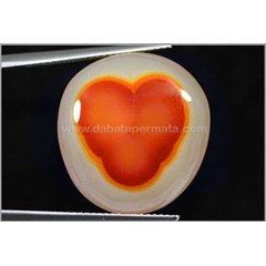 batu antik + langka, gambar hati/ love top kolektor - bak 074