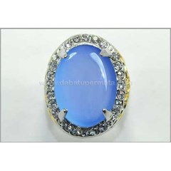elegant biru langit chalcedony baturaja - rch 041
