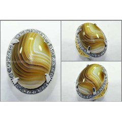batu antik chalcedony sulaiman urat ginggang - rch 046