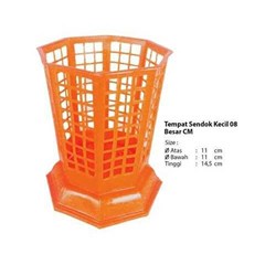 tempat sendok segi 8 dx cm